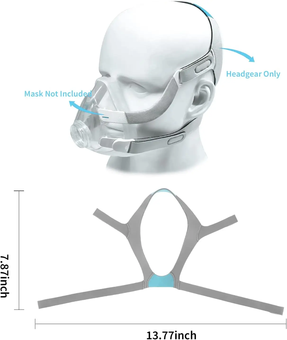 Arnés N20 de repuesto para máscara CPAP AirFit – Suave y cómodo