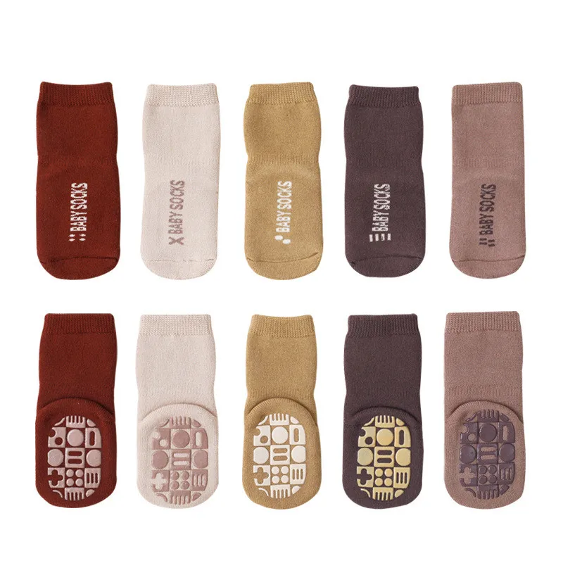 Calcetines de felpa antideslizantes para bebés y niños – Invierno