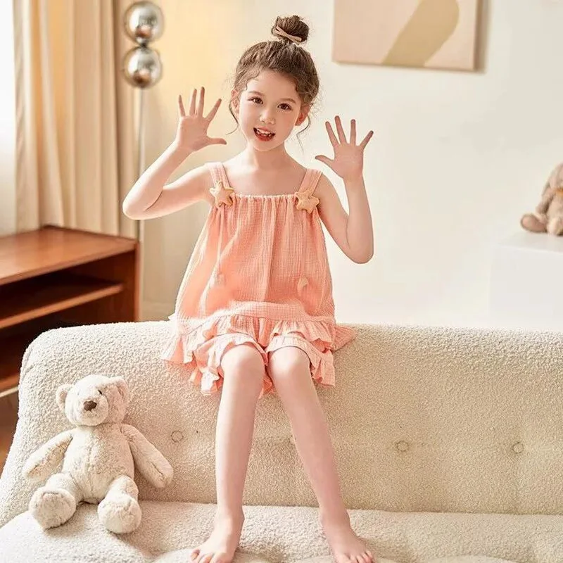 Conjunto pijama verano niñas algodón – Ropa dormir manga corta