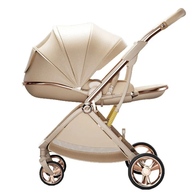 Cochecito de bebé ligero reclinable plegable bidireccional - imagen 4