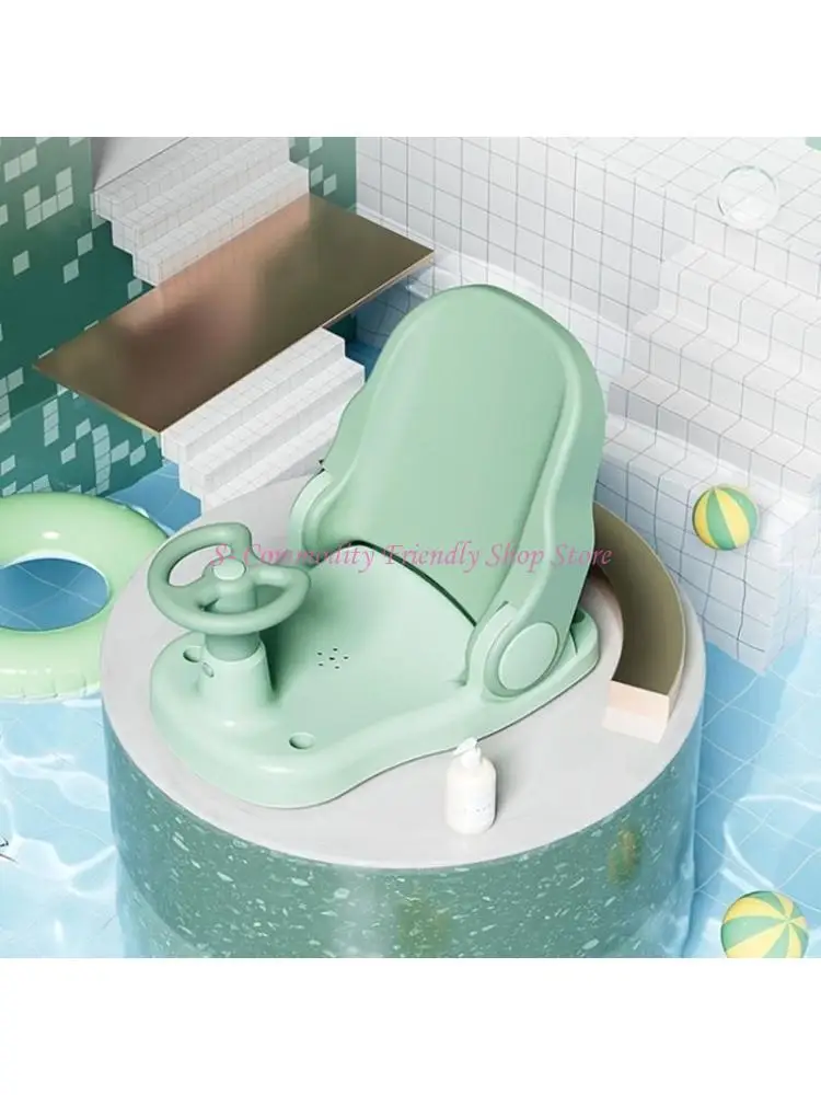 Asiento de baño para bebé ergonómico plegable antideslizante - imagen 4