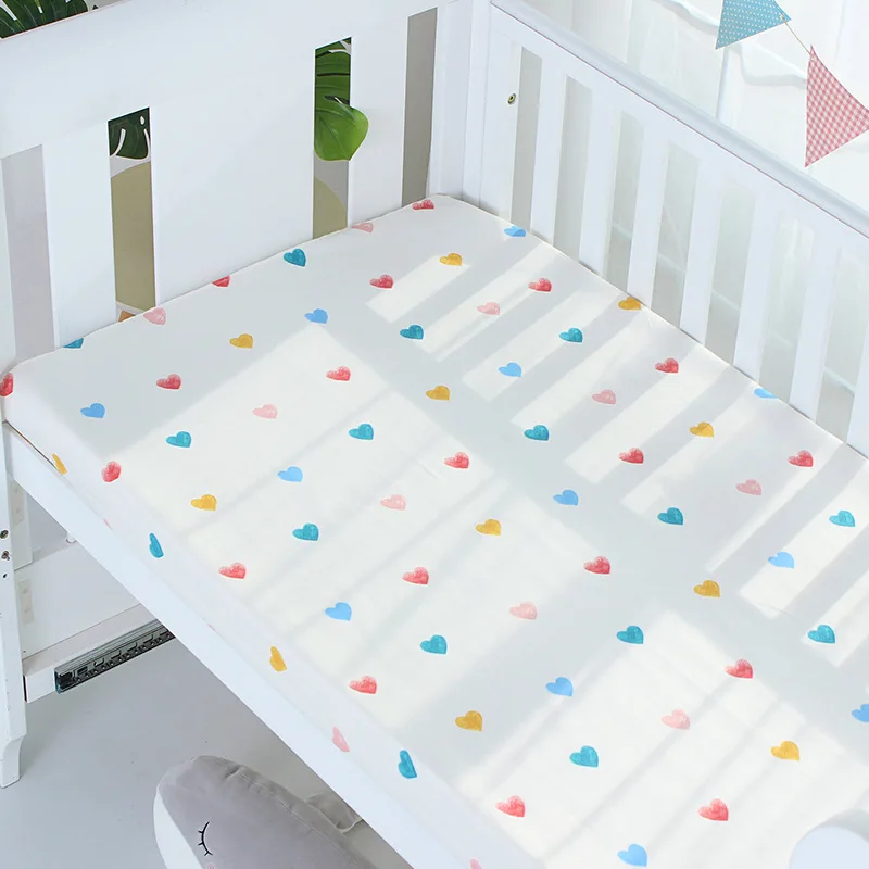 Sábana bajera ajustada de algodón con estampado infantil