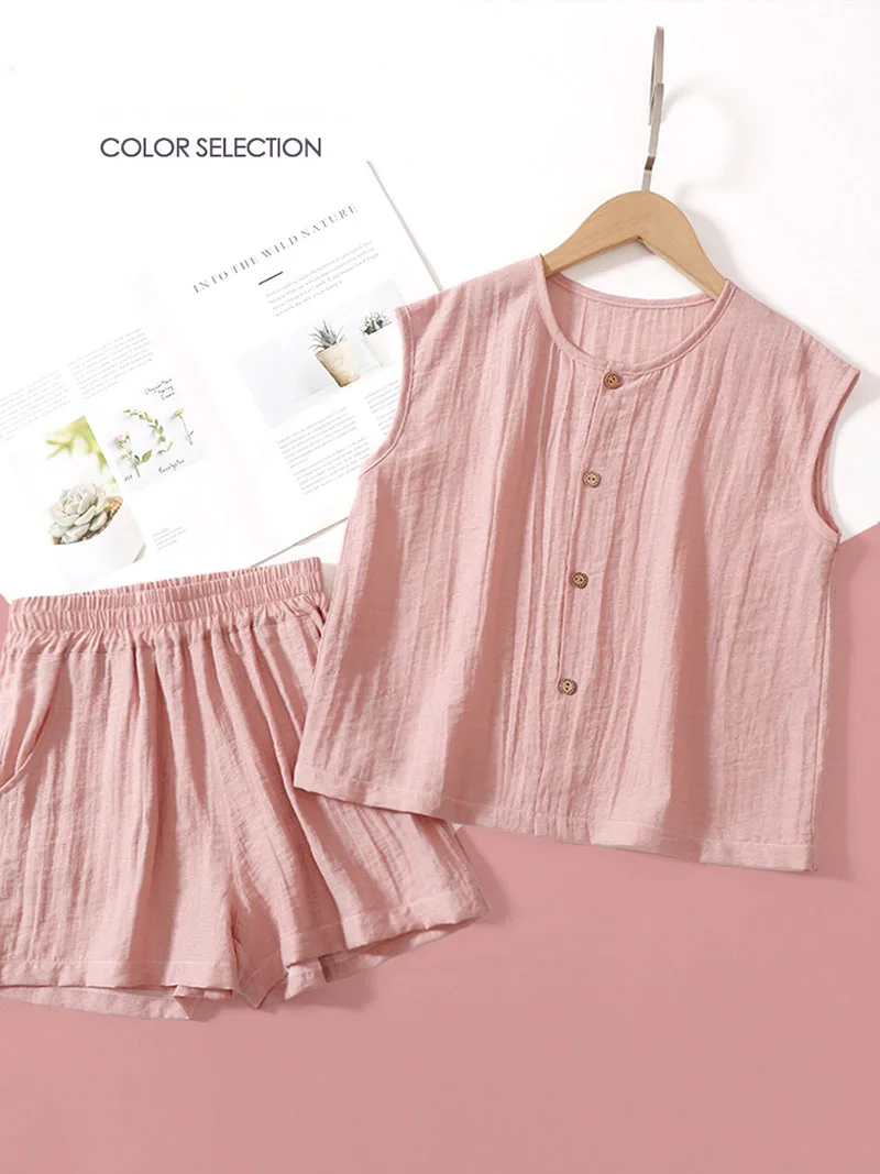MILANCEL Conjunto de verano para niños – camisa sin mangas y bermudas - imagen 4