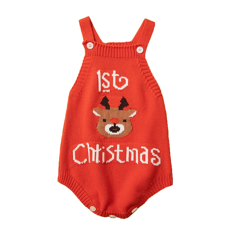 Pelele de punto unisex para bebé – Dibujos animados primavera otoño