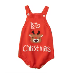 Pelele de punto unisex para bebé – Dibujos animados primavera otoño