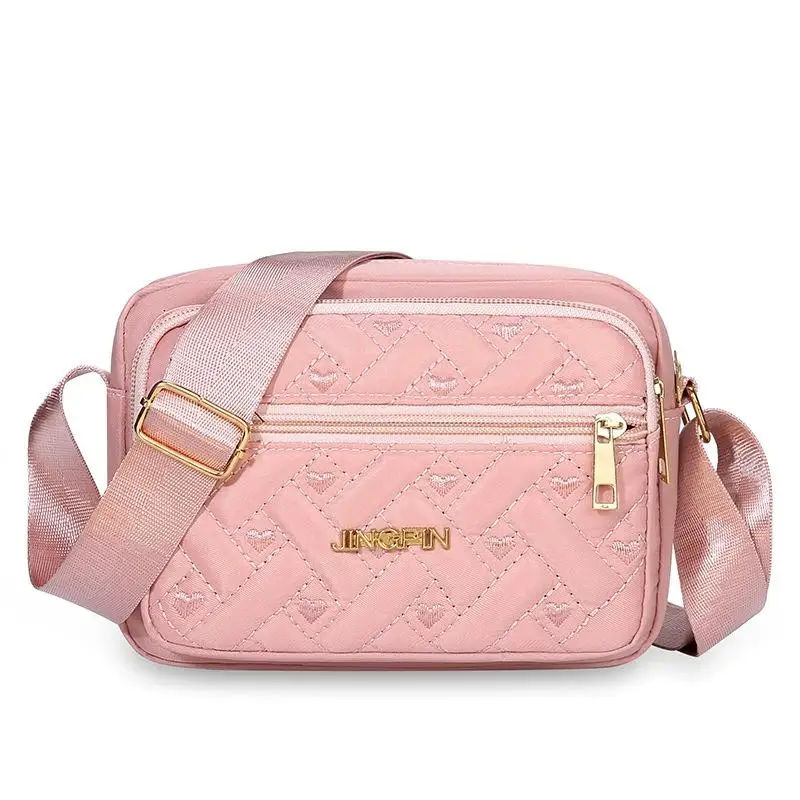 Bolso cruzado acolchado ligero con múltiples compartimentos vintage - imagen 2
