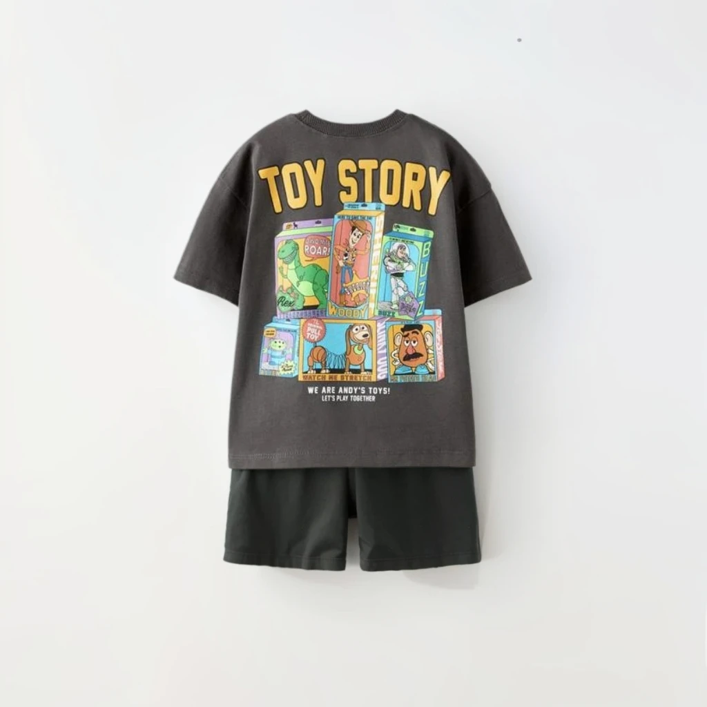 Conjunto verano bebé Disney con camiseta y pantalón corto
