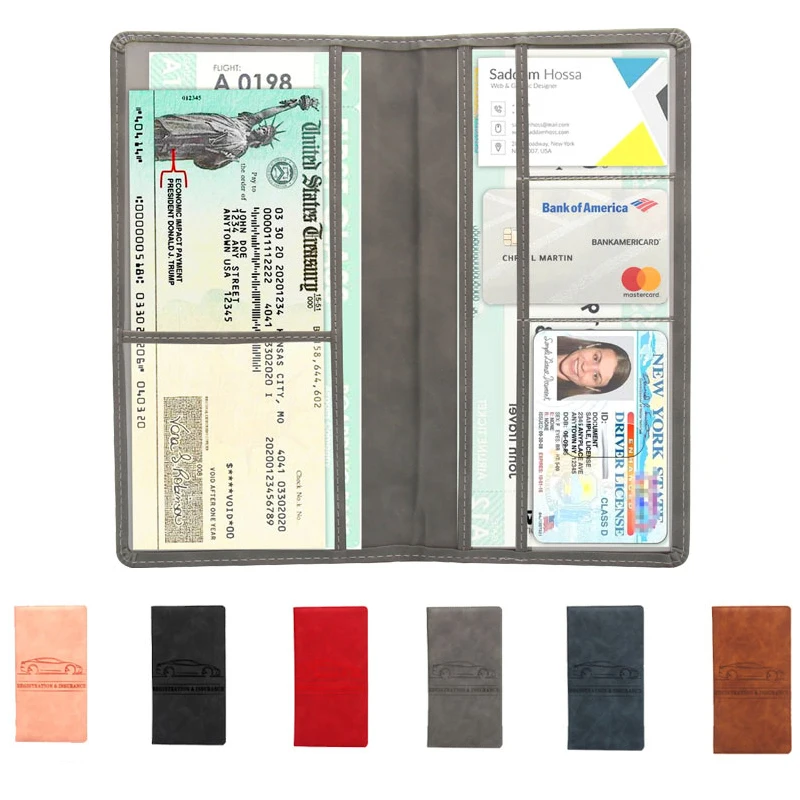 Funda ultrafina de piel PU para carnet de conducir – billetera unisex - imagen 4