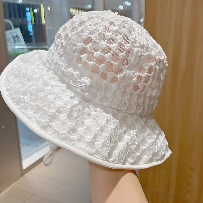 Sombrero pescador verano para niña – Malla transpirable con ala ancha - imagen 3