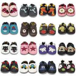 Carozoo Zapatillas Primeros Pasos en Piel – Suela suave para bebé