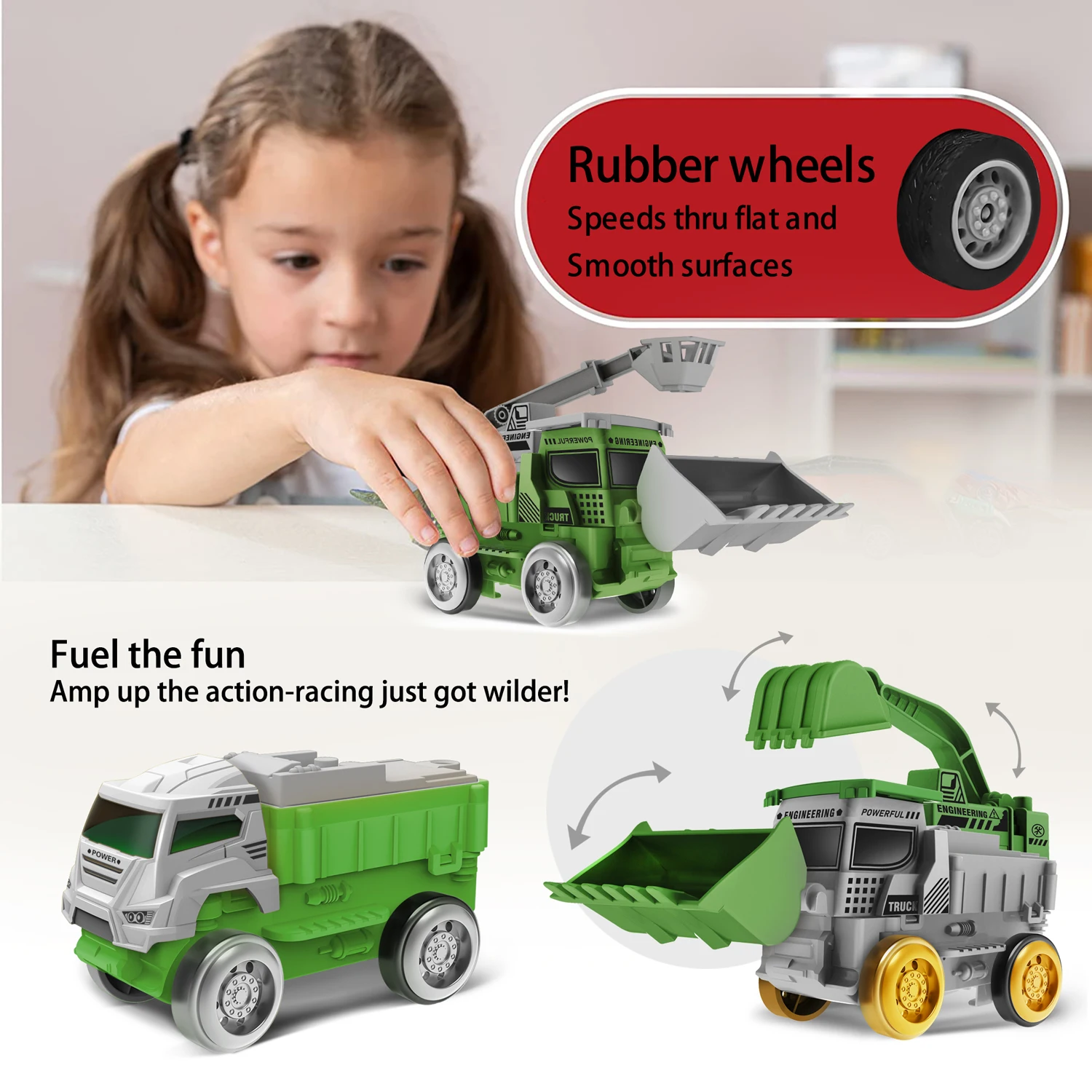 Accesorios repuesto para pista dinosaurios con coches de carreras - imagen 3