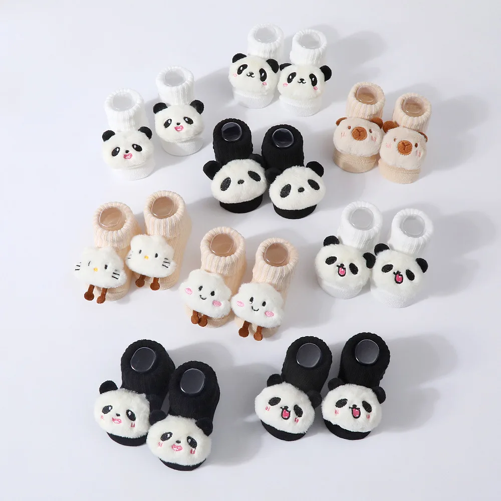 Calcetines de bebé con oso 3D de punto suave para recién nacidos - imagen 3