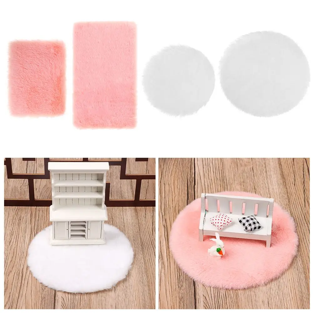 Alfombra de felpa para casa de muñecas – pelo suave - imagen 3