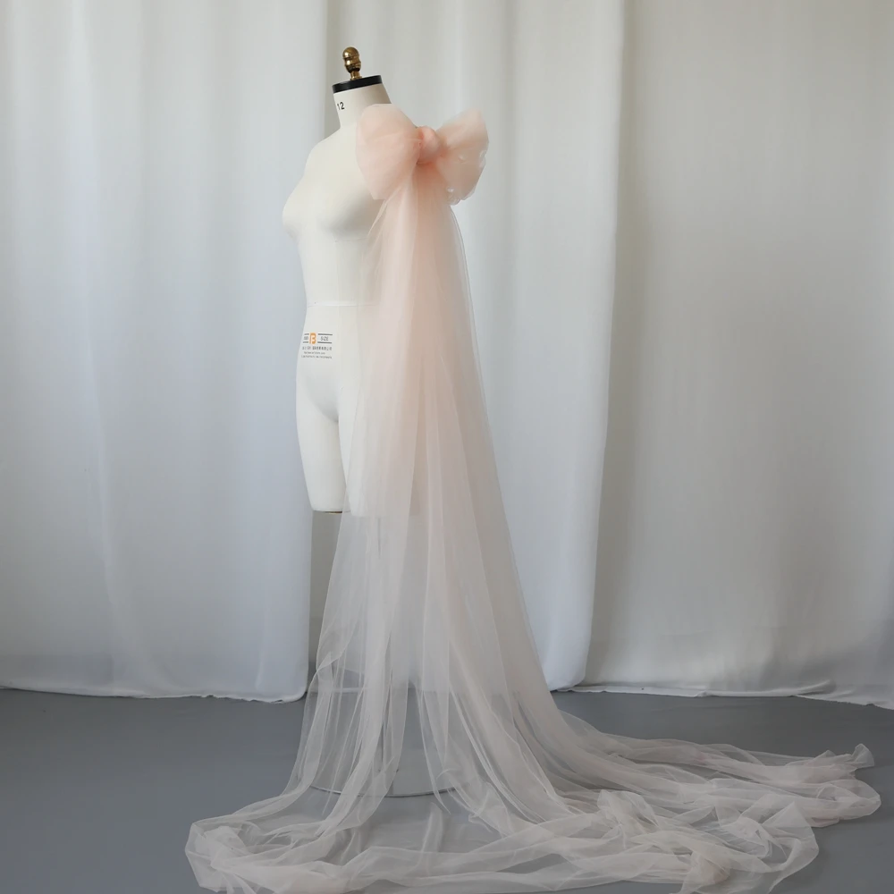 Vestido de maternidad malla con lazo para sesión fotográfica - imagen 4
