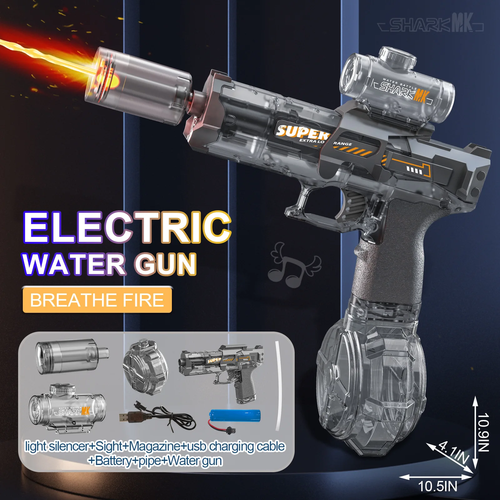 Pistola de agua lista para jugar