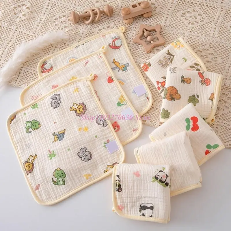 Toalla bebé de algodón cuadrada absorbente para piel delicada - imagen 4