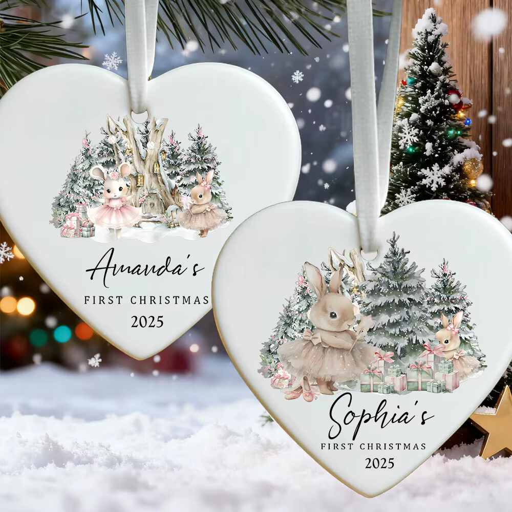 Adorno navideño personalizado para bebé recién nacido