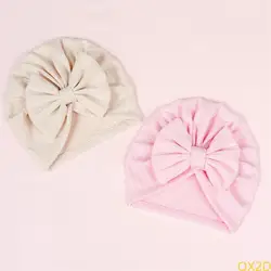Gorro de bebé con lazo suave y elástico