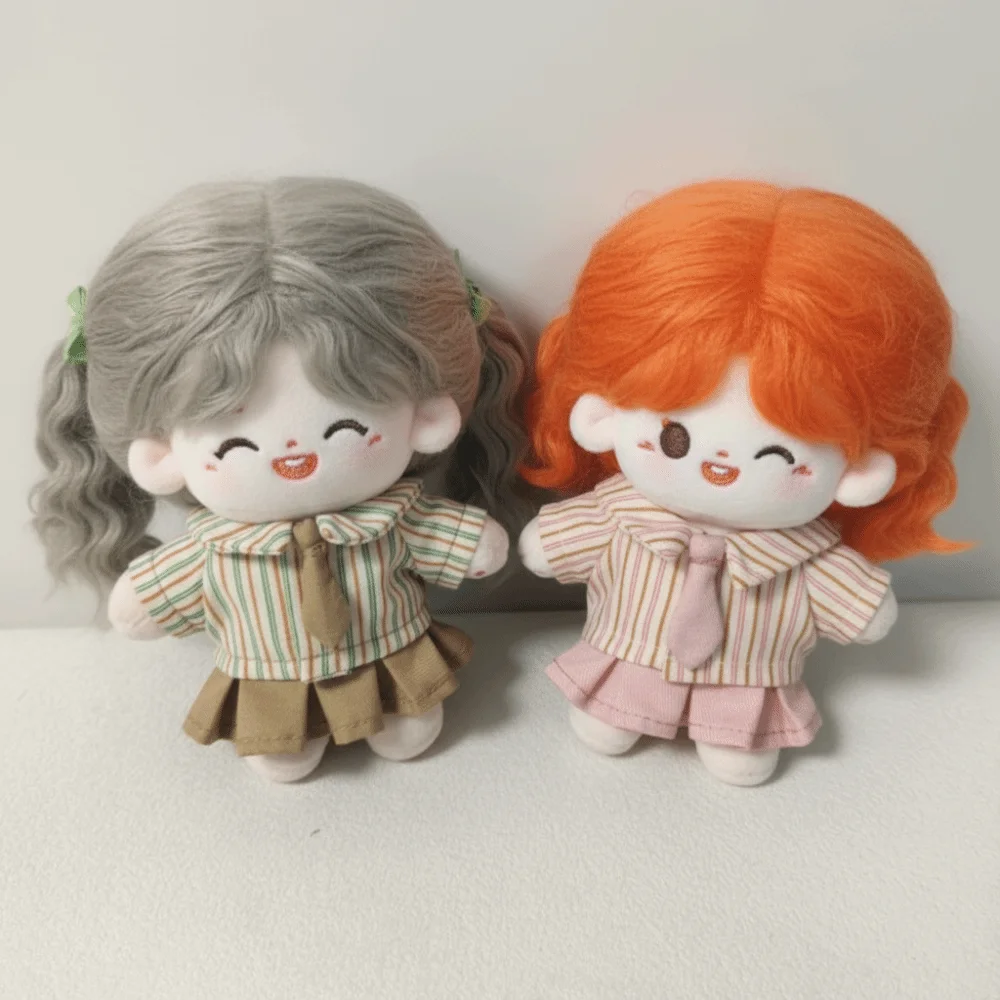 Conjunto de ropa para muñeca de algodón: falda y camisa - imagen 3
