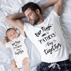 Mono bebé a juego Día del Padre con camiseta papá