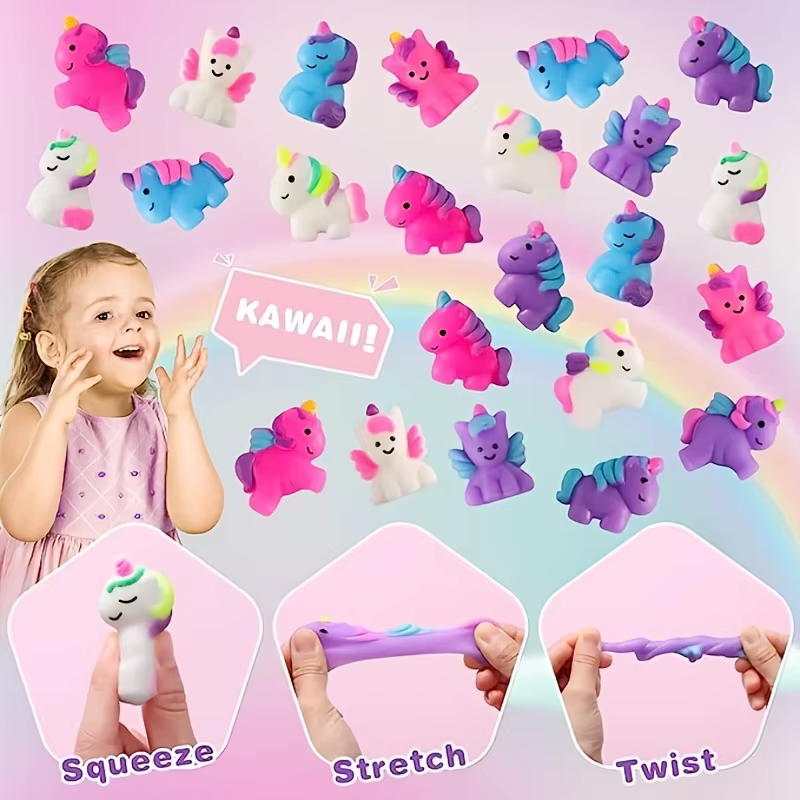  Unicornio squishie diseño detallado