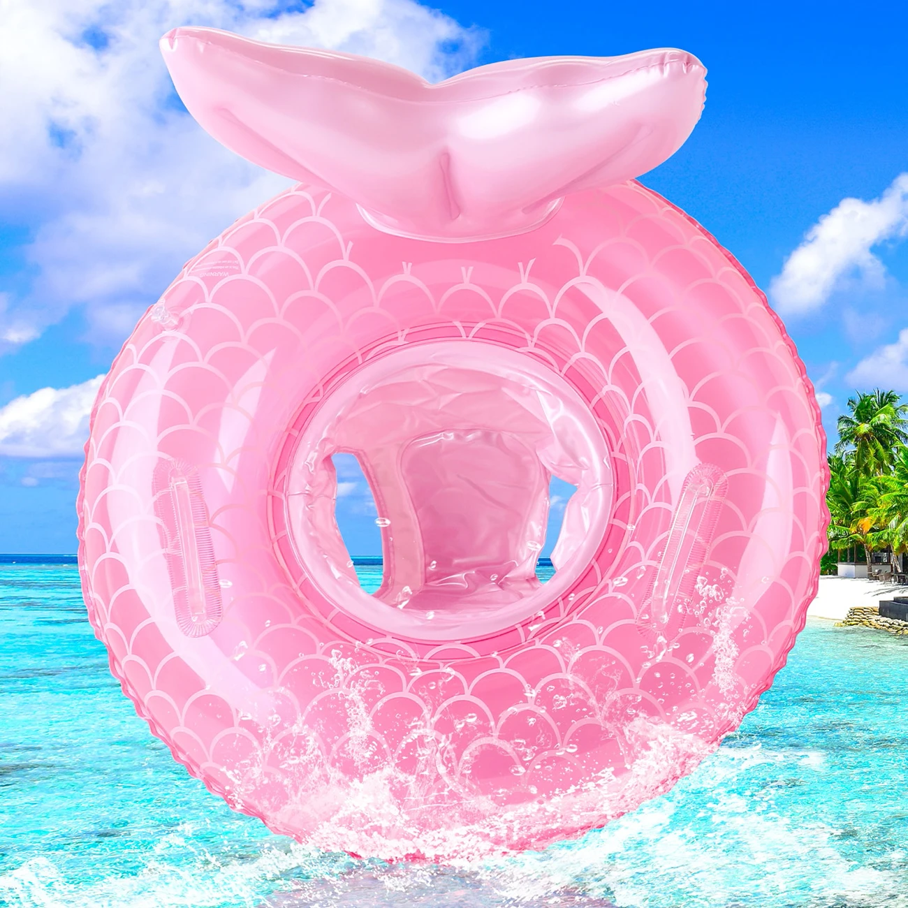 Flotador de piscina bebé con forma de sirena para natación - imagen 2