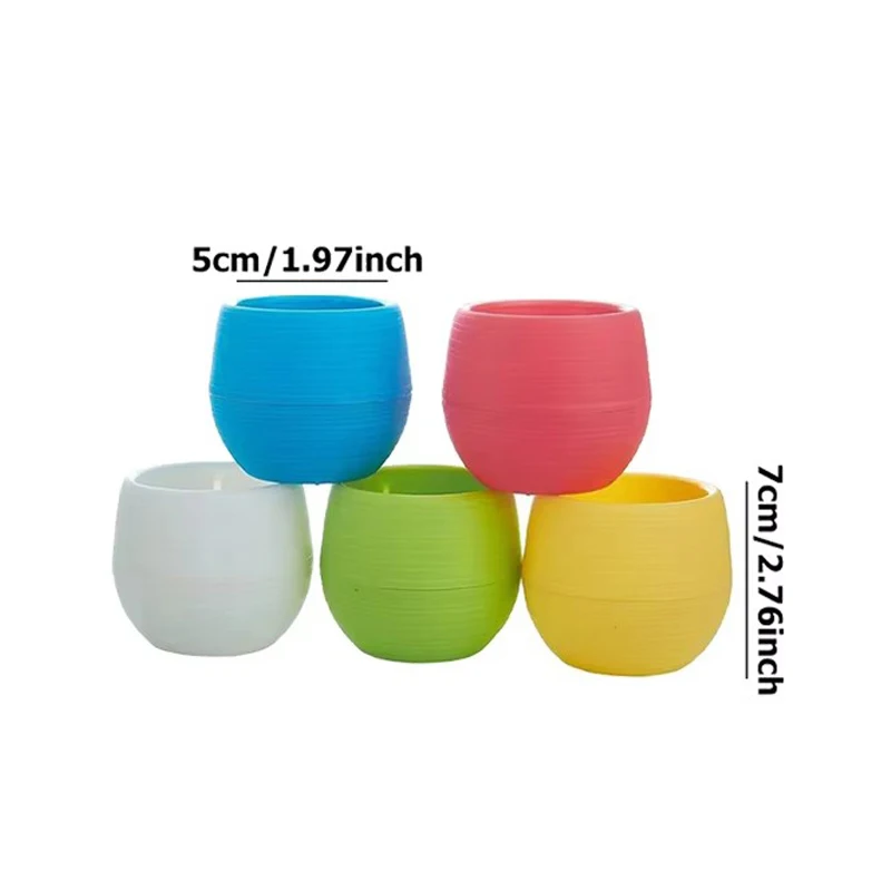 Mini macetas con drenaje para suculentas, escritorio intercambiable