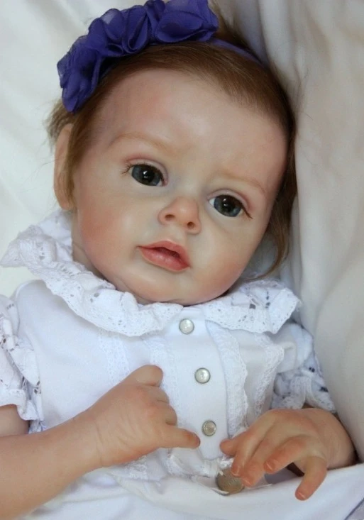 Kit de muñeca reborn NPK Pouplar Chloe sin pintar, tacto suave