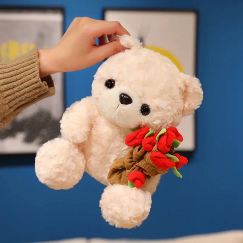 Oso de peluche con acabado suave