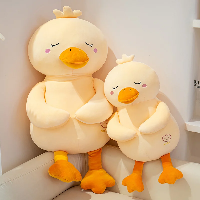 Peluche pato almohada acolchada amarilla para dormir infantil - imagen 2