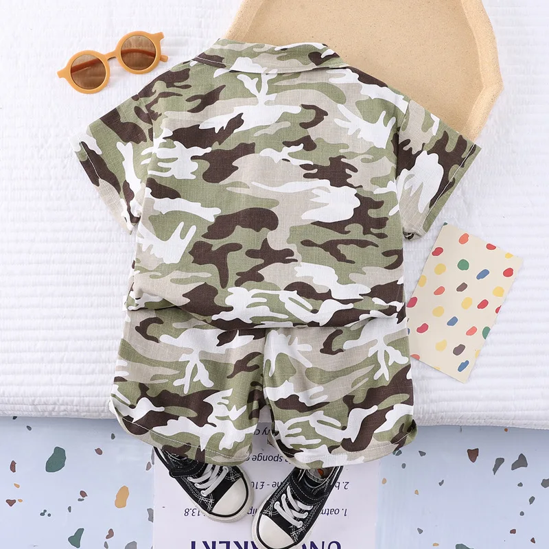 Conjunto de verano para bebés transpirable estilo deportivo - imagen 4