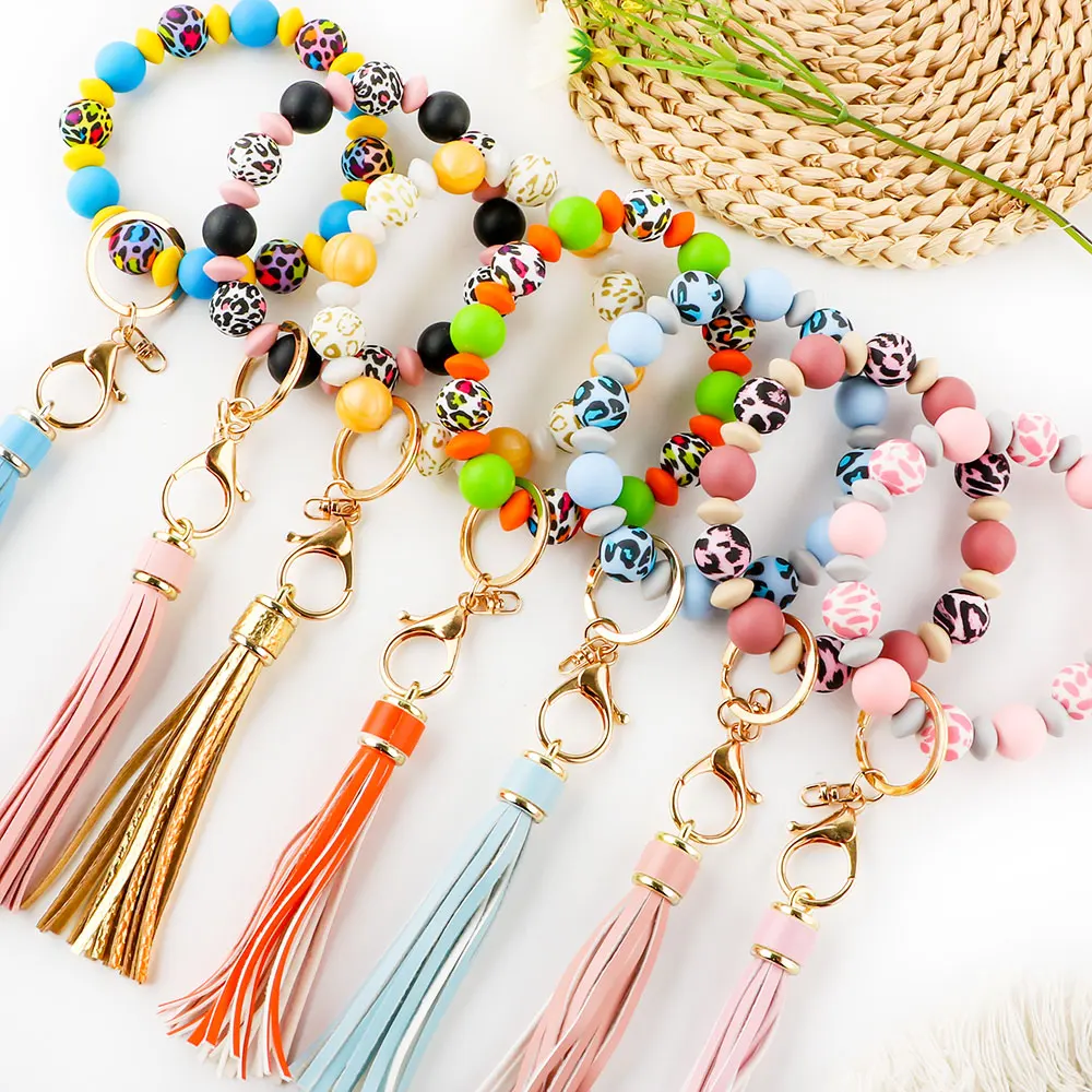 Cuentas de silicona redondas para manualidades: llavero y collar - imagen 3