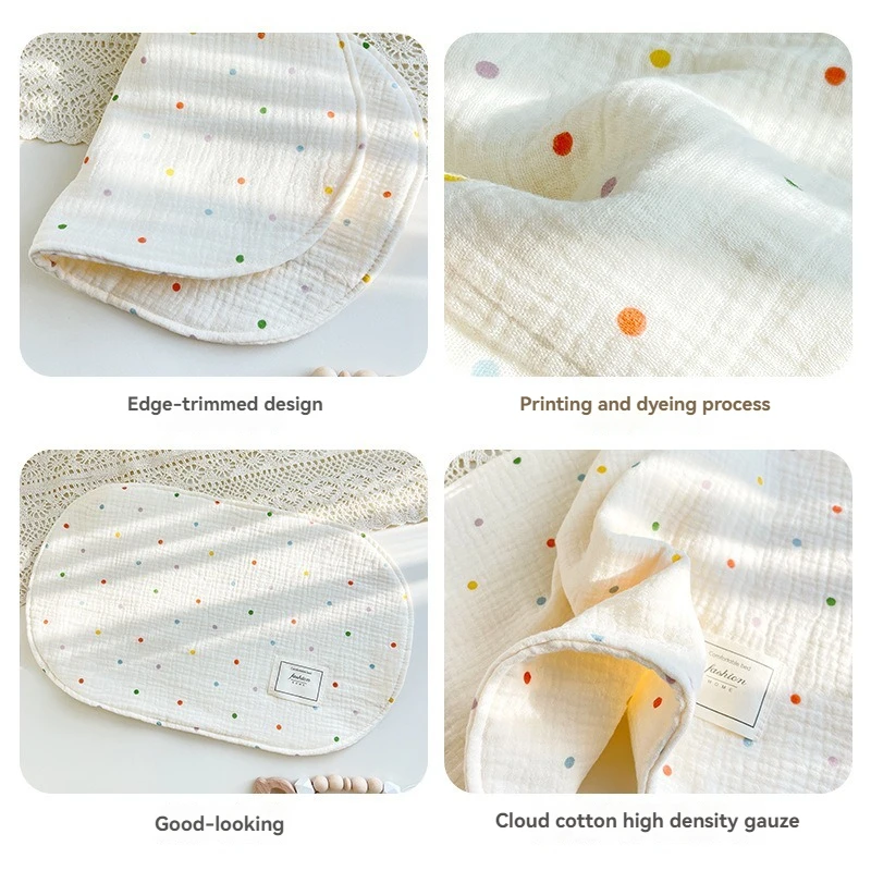 Almohada antivómitos transpirable absorbente para bebé de algodón - imagen 5