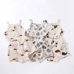 Conjunto verano Milangel para bebé – Camisola de gofres con shorts