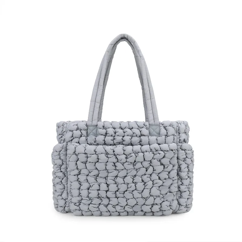 Bolsa de pañales impermeable plisada con asa burbuja - imagen 4