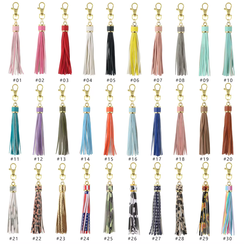 Borlas de cuero decorativas para mochila infantil - imagen 2