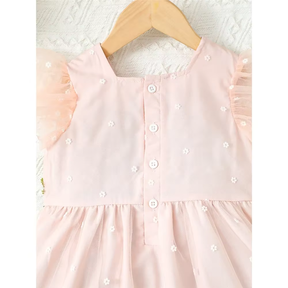 Vestido princesa para niña – Manga volantes estilo coreano - imagen 4