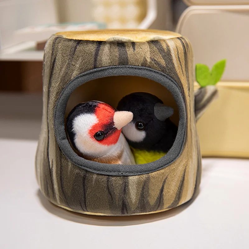 Peluche pájaros con nido – Decoración habitación infantil 10cm