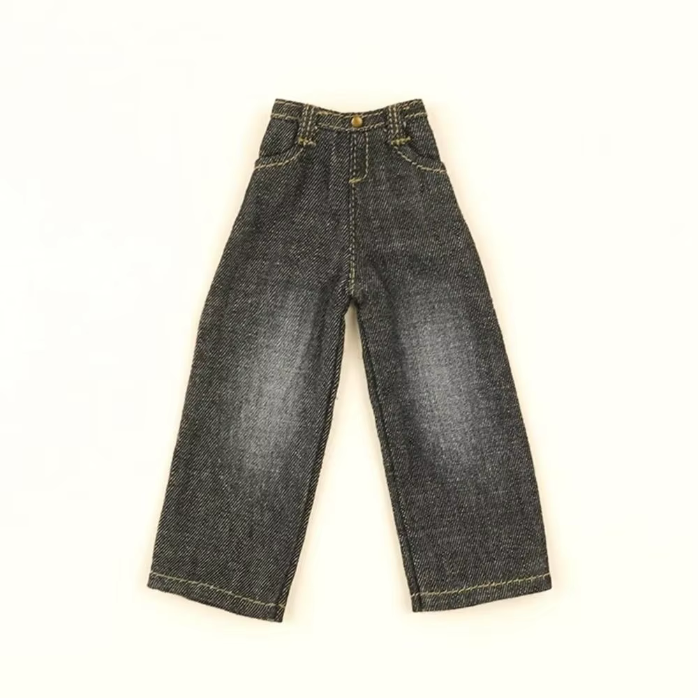 Conjunto completo de ropa informal: camiseta, chaleco y jeans para muñeca