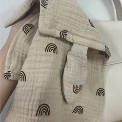 Set de toallas para bebé con oreja de conejo y algodón de gasa