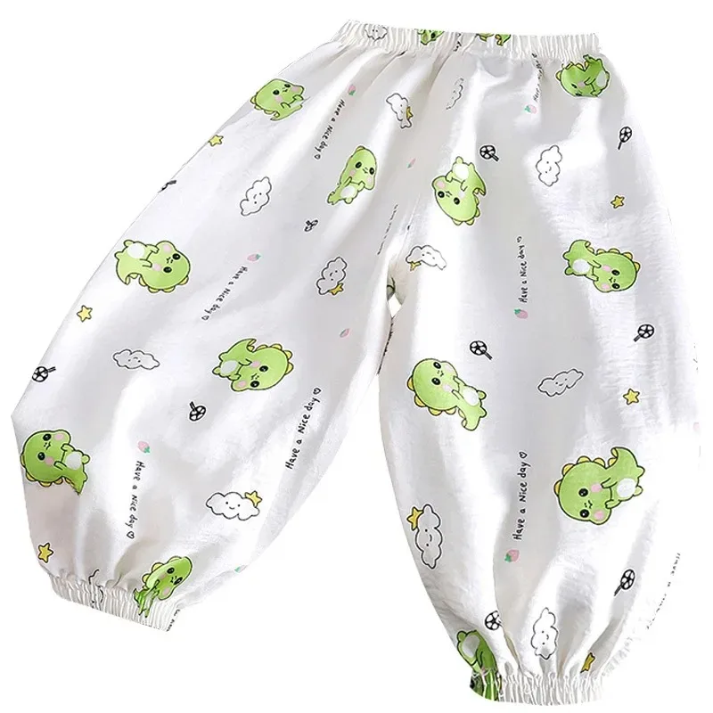 Pantalones antimosquitos de verano para bebé, finos y suaves