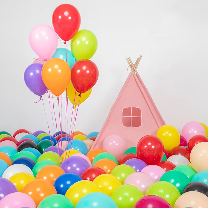 TMZ globos de látex con colores en espiral y tira larga - imagen 2