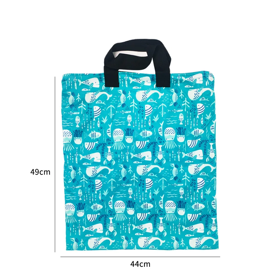 Bolsa impermeable para pañales de tela con cremallera - imagen 2