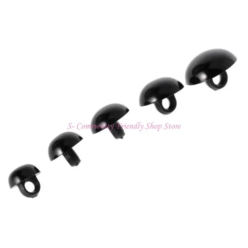 Botón de vástago negro para muñeca DIY de costura - imagen 4