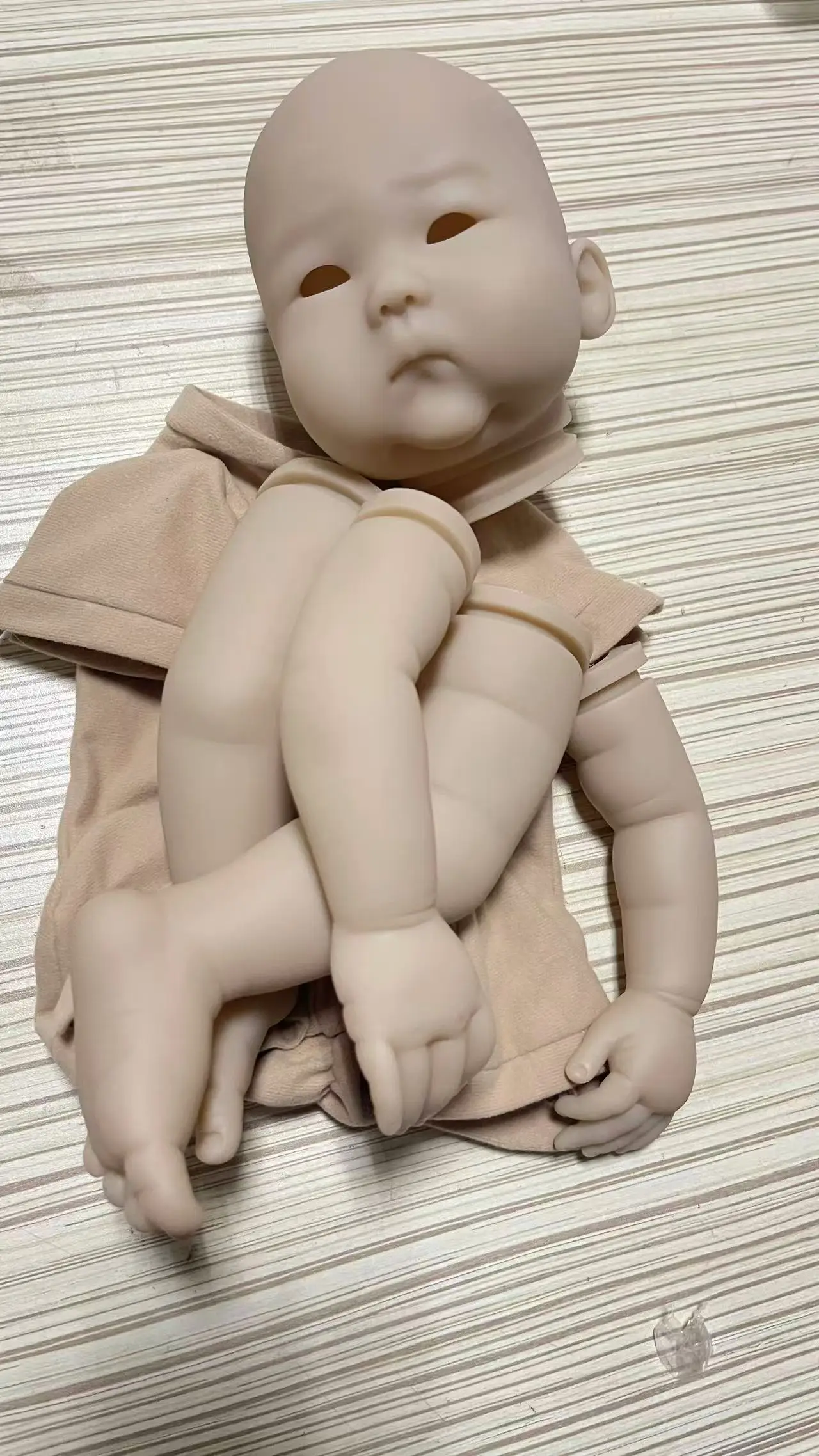 NPK kit de muñeco realista sin pintar para manualidades, bebé Ming - imagen 3