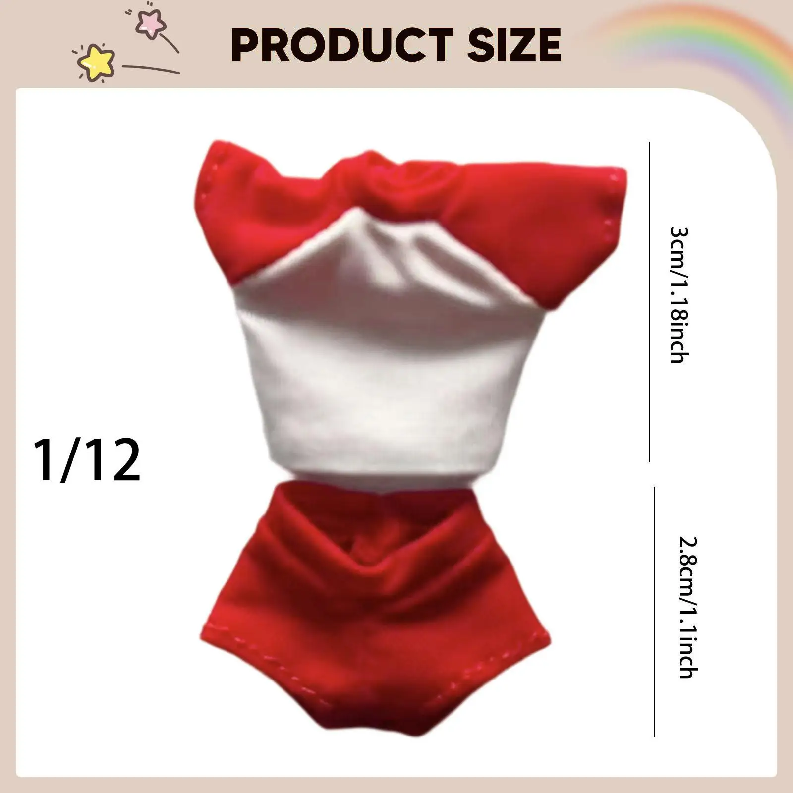Conjunto de verano para muñecas: top deportivo y pantalón corto