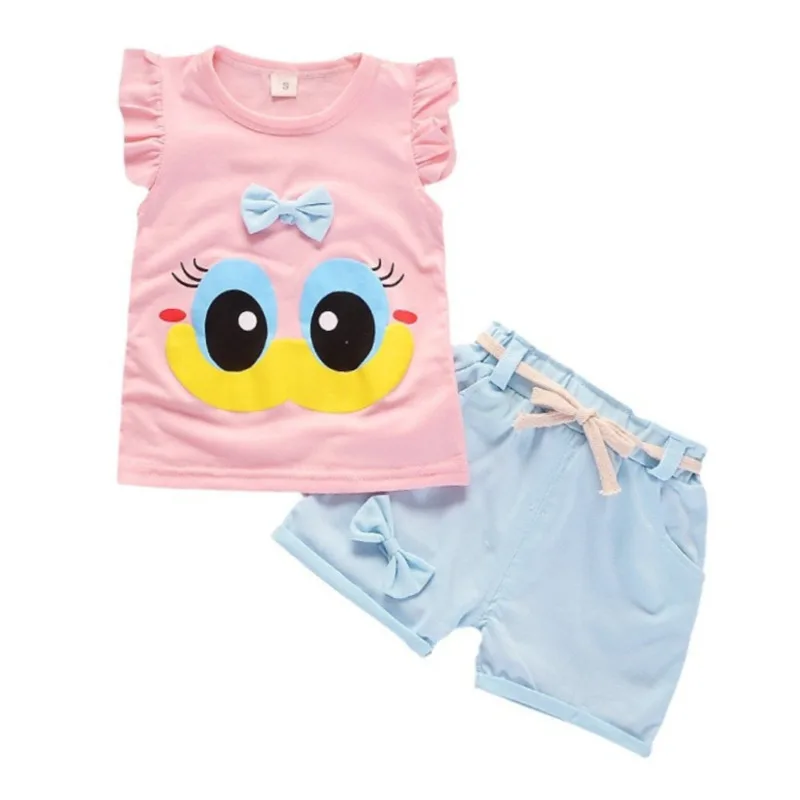 Conjunto de verano para niña chaleco y pantalón corto - imagen 5