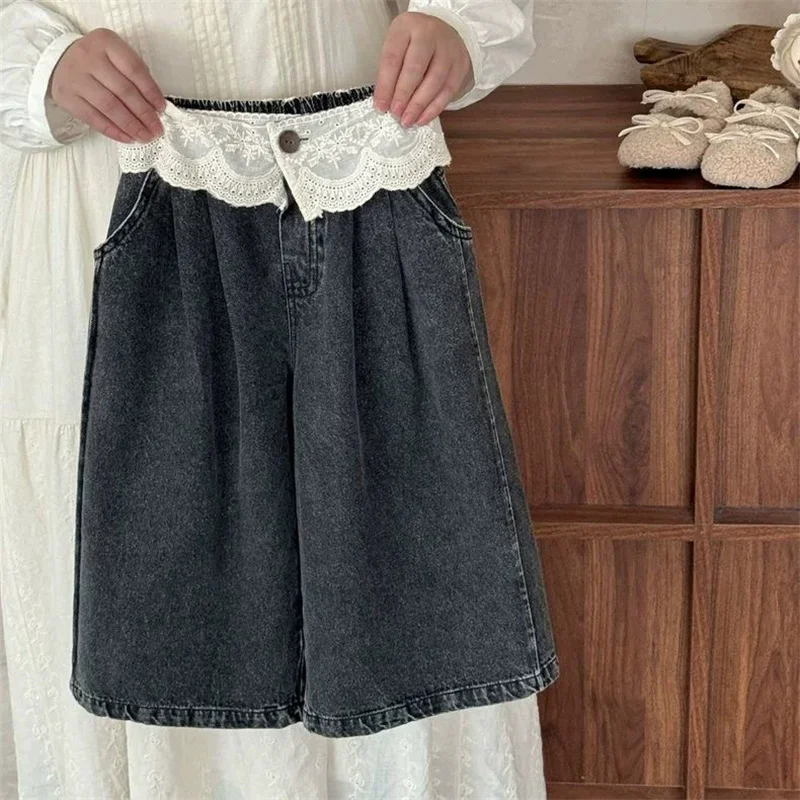 Pantalones vaqueros de niña pierna ancha para primavera - imagen 2