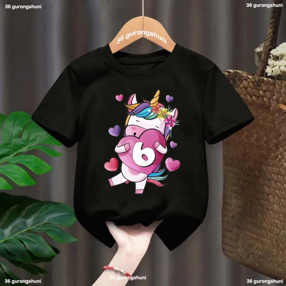 Camiseta unicornio para niña – Regalo cumpleaños perfecto