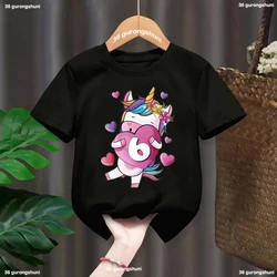 Camiseta unicornio para niña – Regalo cumpleaños perfecto